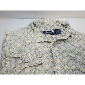Puritan Mens Shirt Sleeve Button Up Hawaiian Shirt‎ Sz M (38-40)